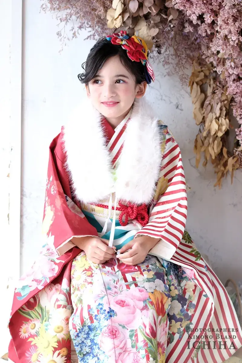 7歳の七五三はアンティーク着物復刻版で圧倒的なおしゃれな1日