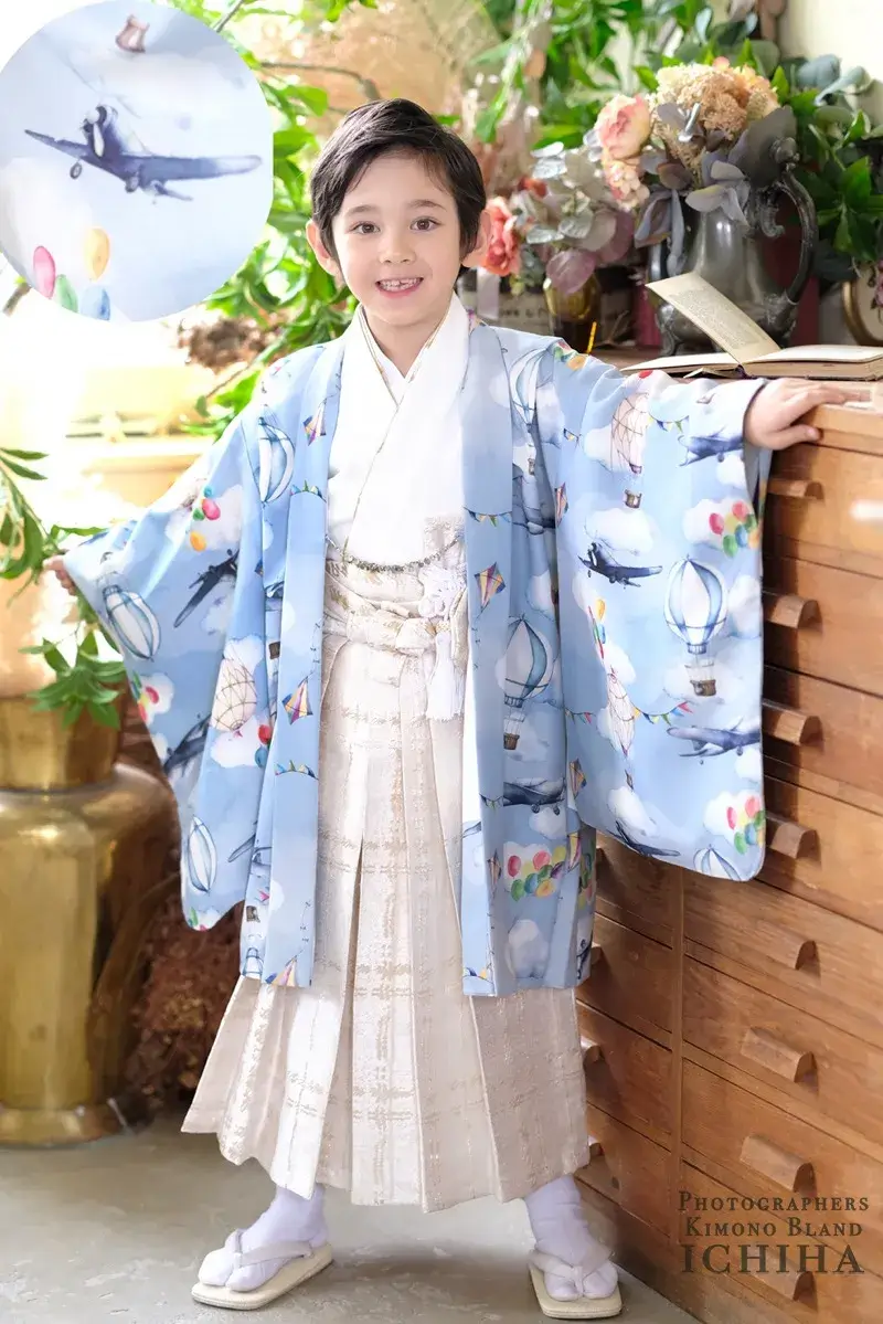 七五三 男の子 着物1式 七五三着物｜3歳（100cm目安）袴 レンタル 男の子 和装 JAPAN