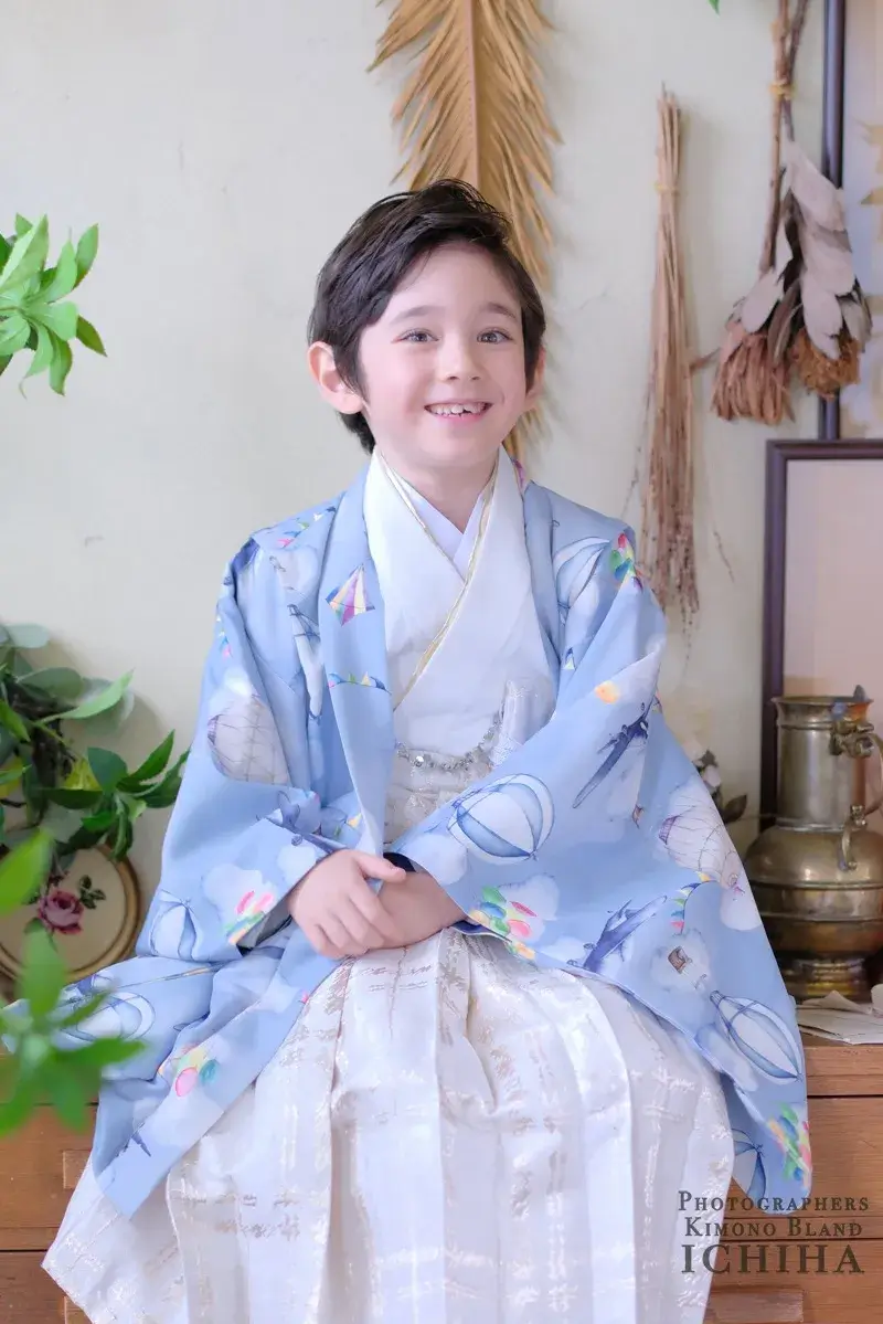 5歳 男の子 七五三 着物レンタル｜おしゃれでモダンな「お空