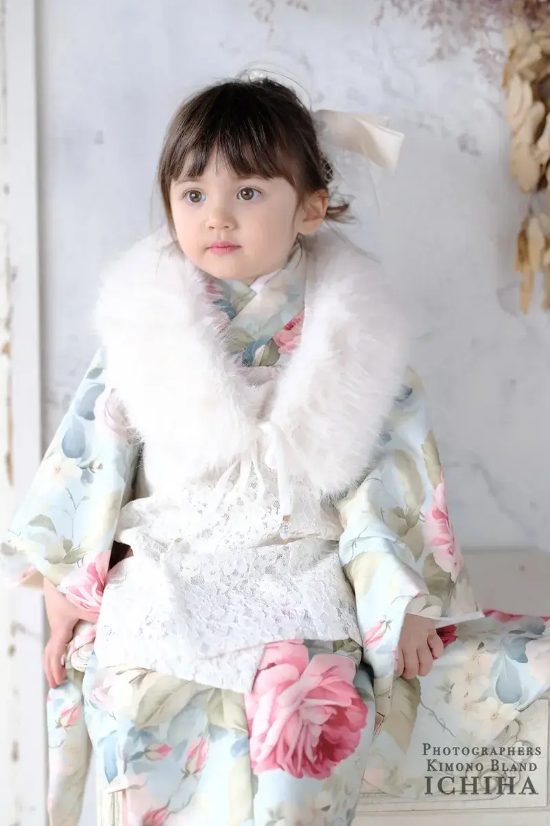３歳帯・被布・ファー・3歳七五三着物レンタル
