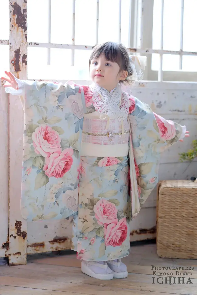 ３歳帯・被布・ファー・3歳七五三着物レンタル