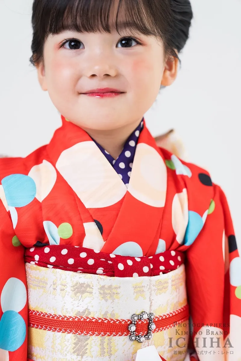 ３歳帯・被布・エプロン セット3歳七五三着物レンタル