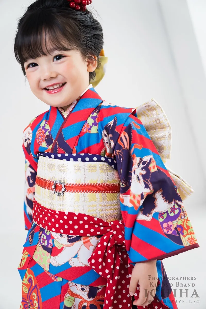 ３歳帯・被布・エプロン セット3歳七五三着物レンタル