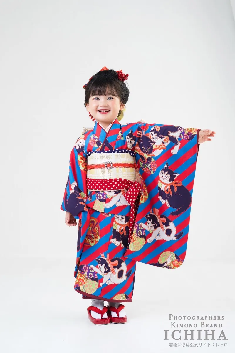 ３歳帯・被布・エプロン セット3歳七五三着物レンタル