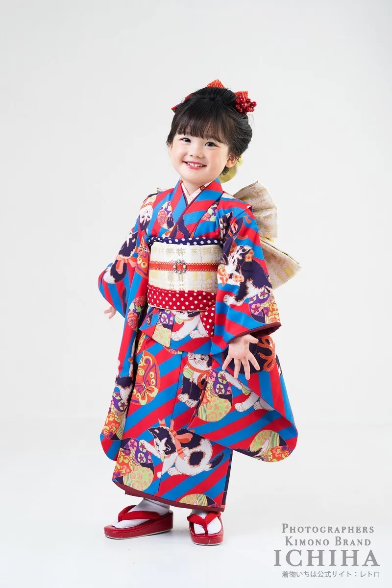 ３歳帯・被布・エプロン セット3歳七五三着物レンタル