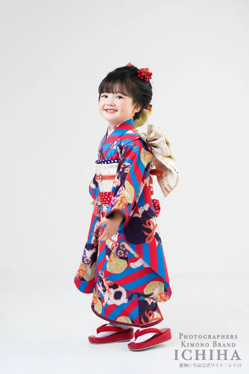 ３歳帯・被布・エプロン セット3歳七五三着物レンタル