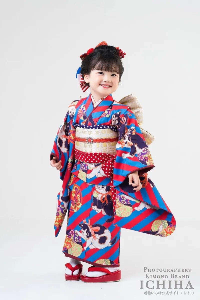 ３歳帯・被布・エプロン セット3歳七五三着物レンタル