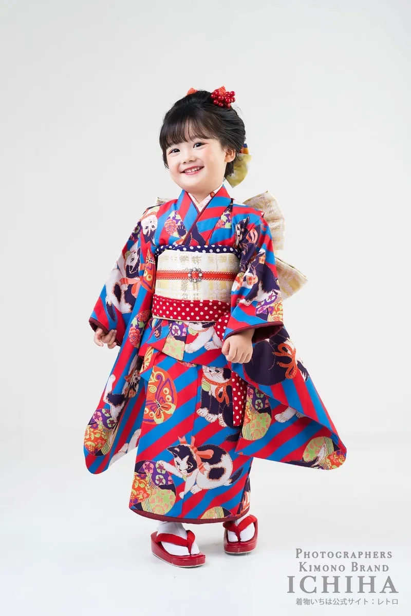 ３歳帯・被布・エプロン セット3歳七五三着物レンタル