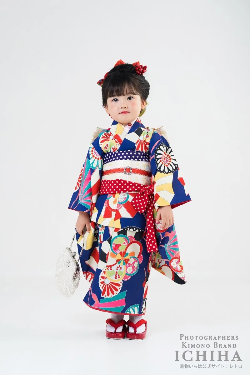 ３歳帯・被布・エプロン セット3歳七五三着物レンタル