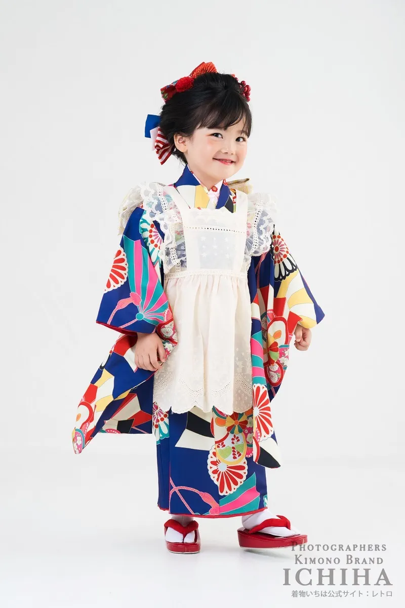 ３歳帯・被布・エプロン セット3歳七五三着物レンタル