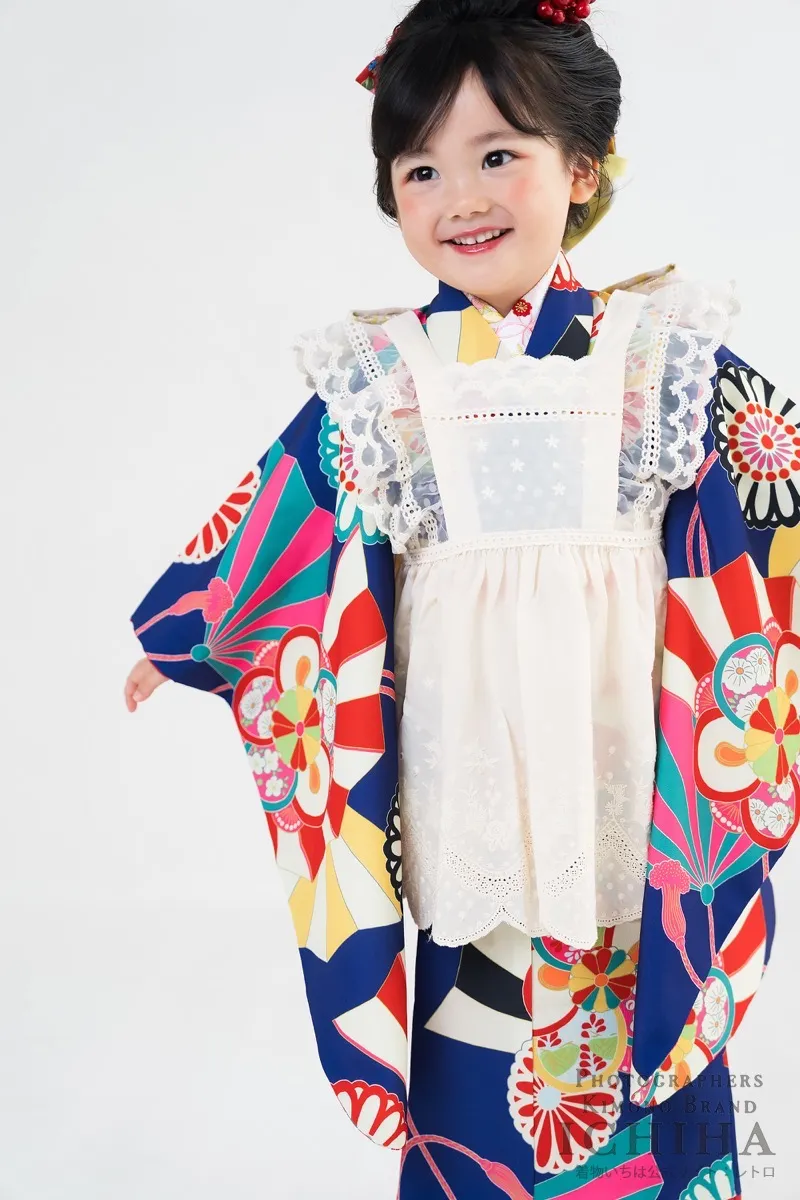 ３歳帯・被布・エプロン セット3歳七五三着物レンタル