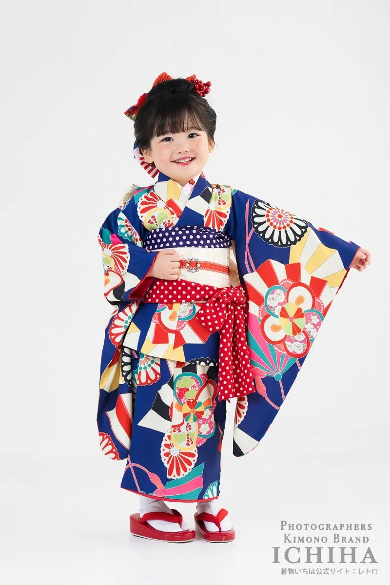 ３歳帯・被布・エプロン セット3歳七五三着物レンタル