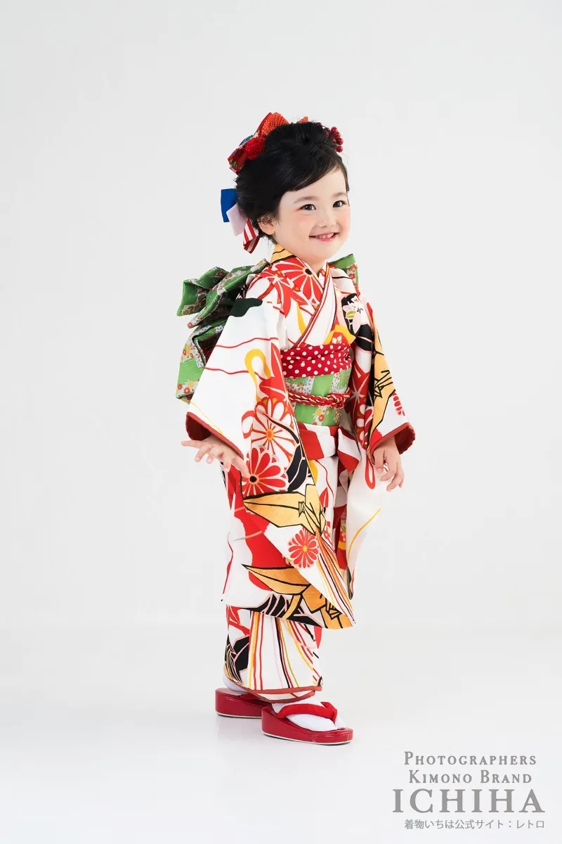 ３歳帯・被布・エプロン セット3歳七五三着物レンタル