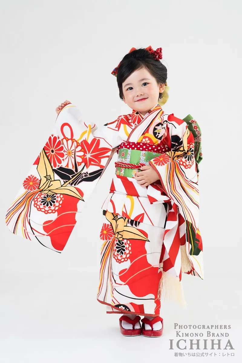 ３歳帯・被布・エプロン セット3歳七五三着物レンタル