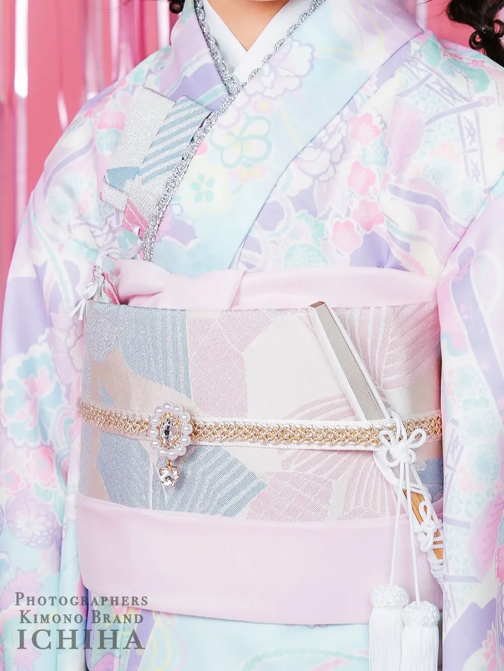 七五三ICHIHA7歳ゆめかわ・パルテル色着物