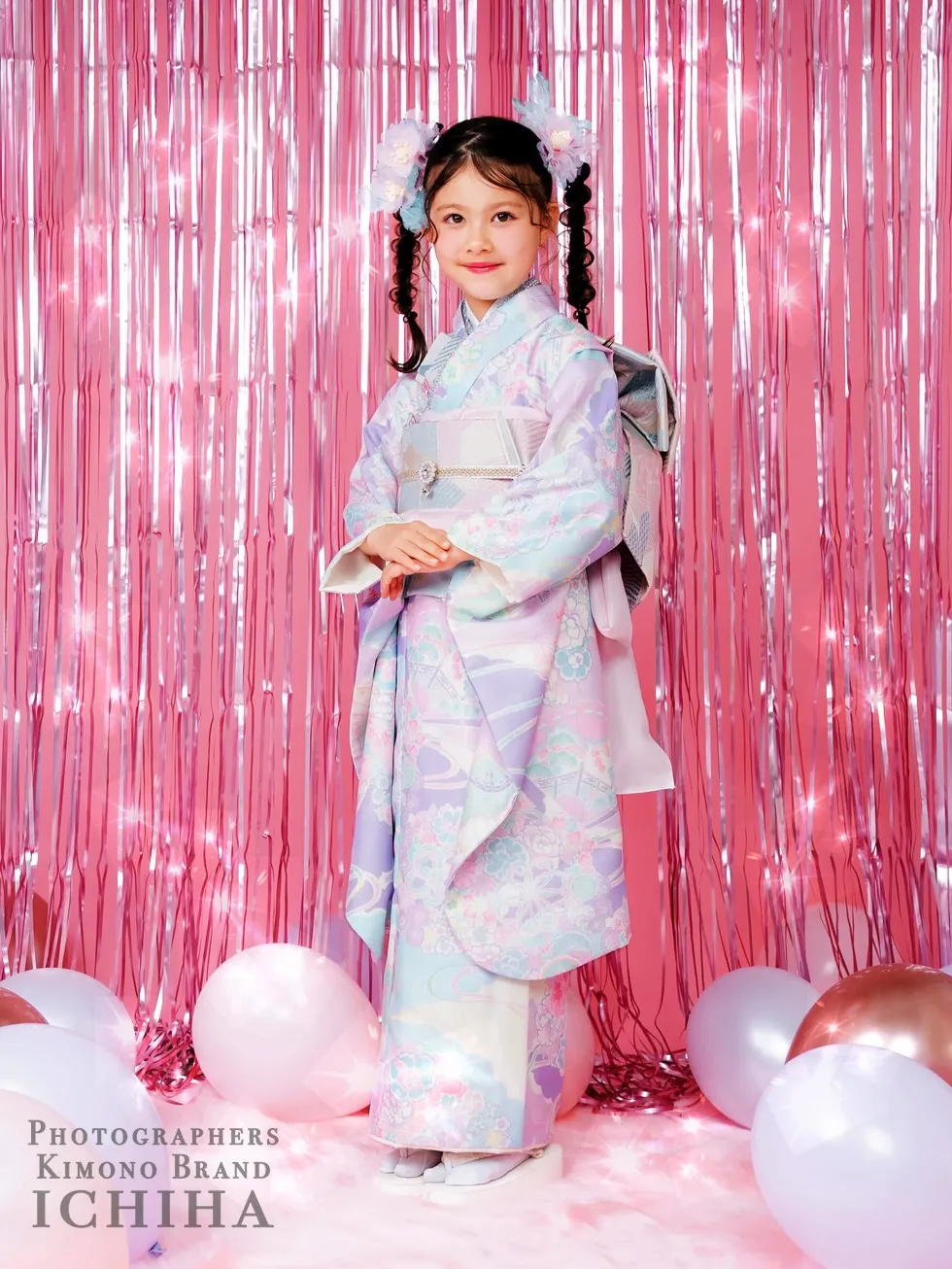 ゆめかわ7歳七五三着物