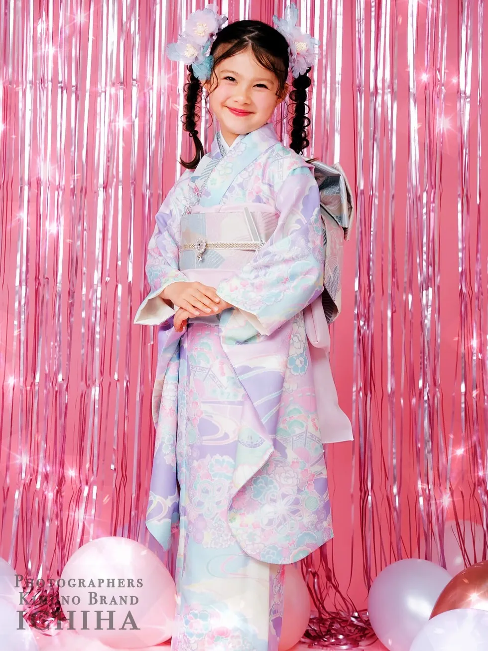ゆめかわ7歳七五三着物