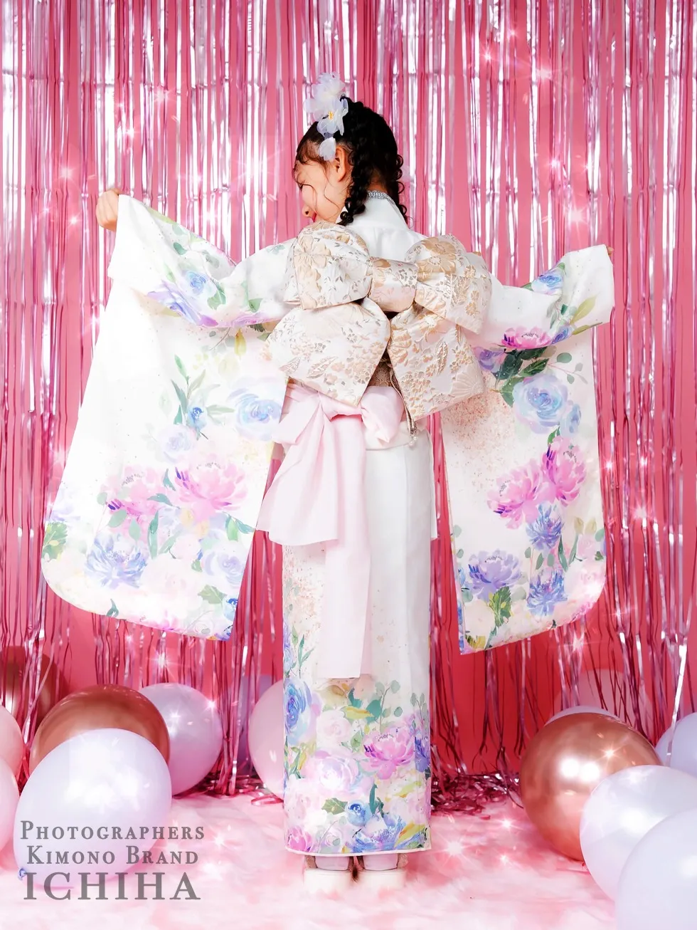 七五三ICHIHA7歳ゆめかわ・パルテル色着物