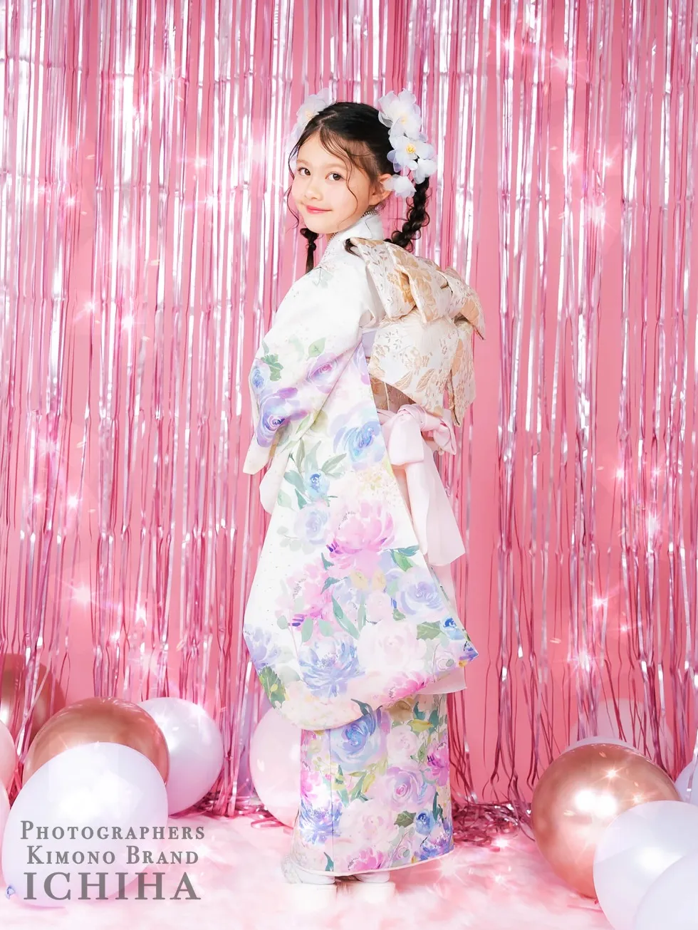 七五三ICHIHA7歳ゆめかわ・パルテル色着物