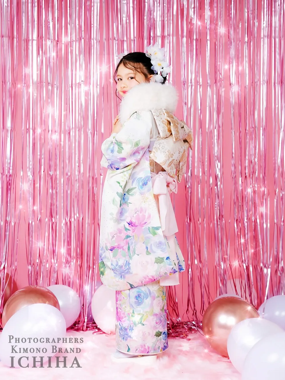 七五三ICHIHA7歳ゆめかわ・パルテル色着物