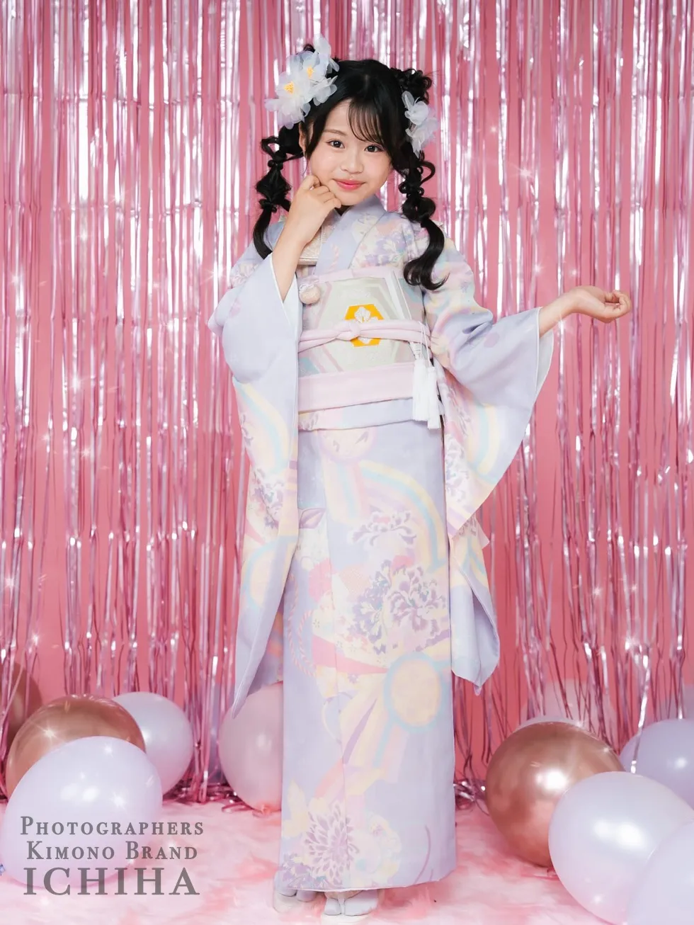 ゆめかわ7歳七五三着物