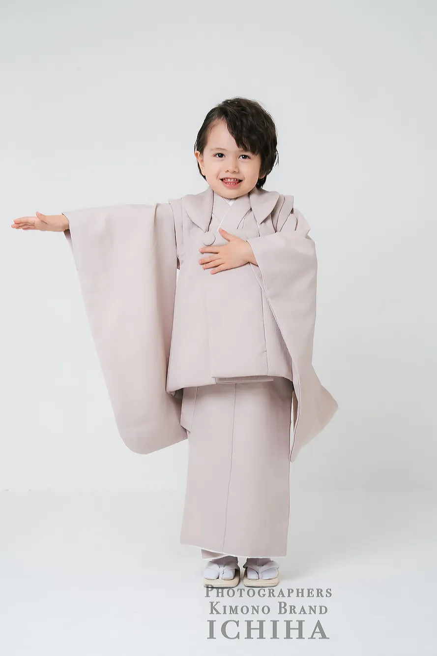 着物レンタル 3歳 男の子｜ライトブラウン