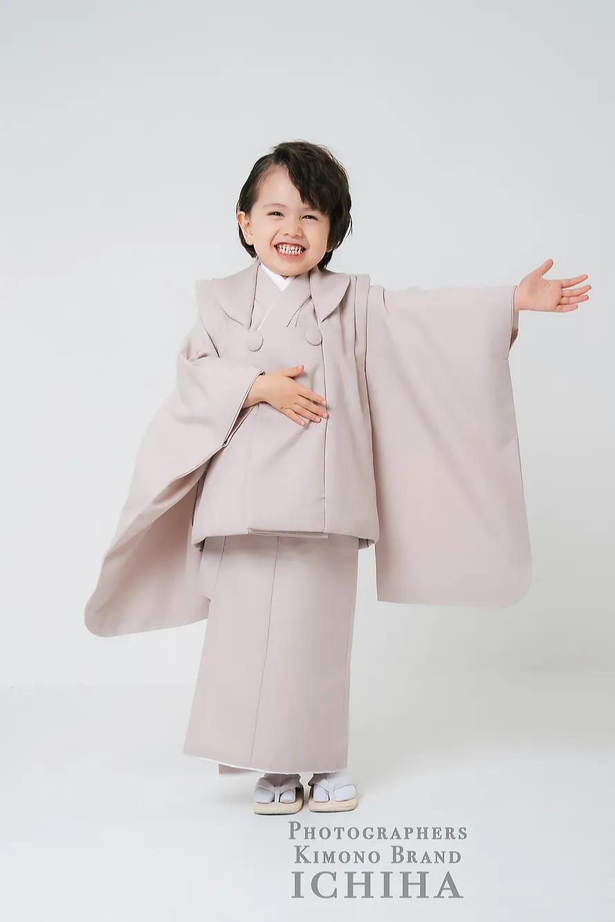 着物レンタル 3歳 男の子｜ライトブラウン