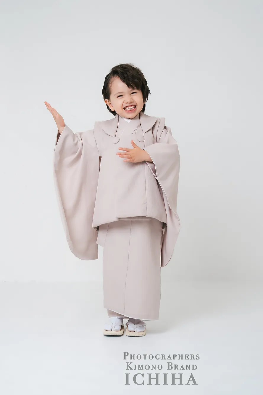着物レンタル 3歳 男の子｜ライトブラウン