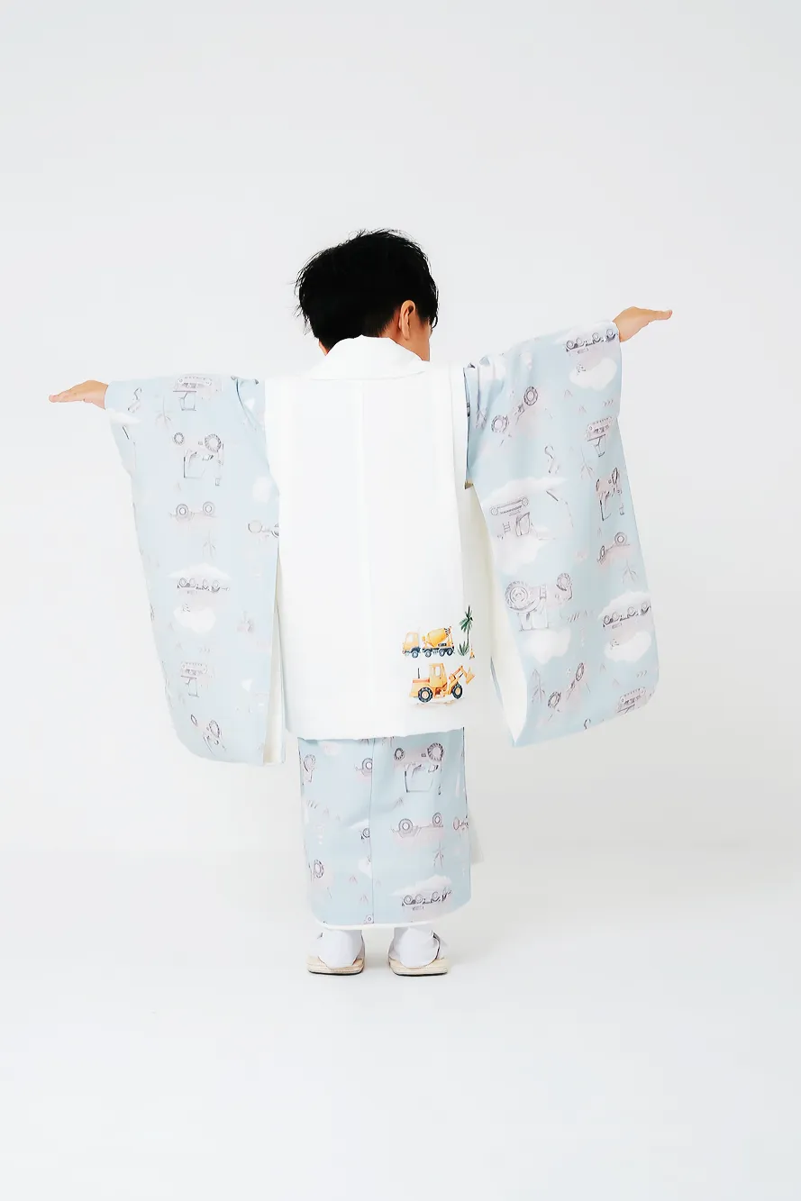 ショベルカー青 被布セット